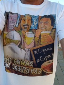 camiseta The cañas puesta